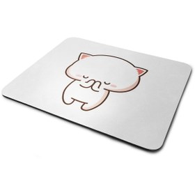 Resim WuW Sevimli Kedi Dikdörtgen Kaymaz Taban Mouse Pad 