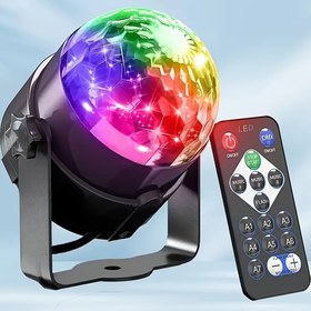 Resim Uzaktan Kumandalı 7 Modlu LED Disko Topu Parti Işığı - Renkli Sesle Aktive Edilen Sahne Işıkları KTV, Ev Dekoru, Doğum Günleri, Cadılar Bayramı, Noel ve DJ Barları İçin - USB Güçlü, Çok Odalı Uyumlu, Etkinlik Aydınlatması | Çok Renkli LED Işıklar | Kolay Kurulum Işıkları, Disko Parti Malzemeleri 