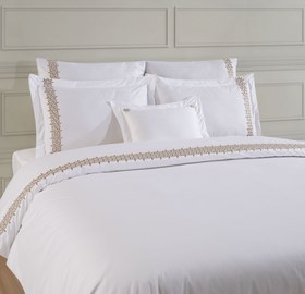 Resim Leyla Nevresim Takımı - Bronz - King 