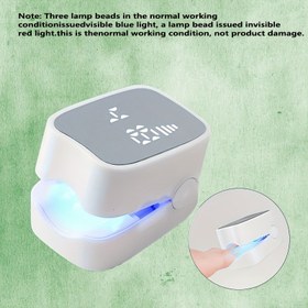 Resim Taşınabilir Tırnak Mantarı Tedavi Lambası - USB Şarj Edilebilir, Tırnak Sağlığı için LED Işık, Ev ve Seyahat için İdeal, En İyi Arkadaşlar için Mükemmel Hediye, Tırnak Bakım Cihazı | Modern Tırnak Lambası | Şarj Edilebilir Pil, Tırnak Lambası 