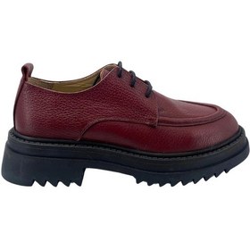 Resim Disparita 257004 Hakiki Deri Kadın Ayakkabı Bordo 