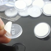 Resim 50 Adet Mini Şeffaf Tavan Kancaları - Kolay Kurulum, Kendinden Yapışkanlı & İz Bırakmayan DIY Dekor, Partiler, Noel Bayrakları & Daha Fazlası İçin 