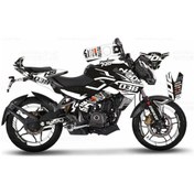 Resim Bajaj Pulsar 200 Ns White Flou Design Sticker Set 