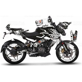 Resim Bajaj Pulsar 200 Ns White Flou Design Sticker Set 