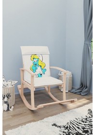 Resim Mobildeco Pinokyo Ahşap Çocuk Sallanan Sandalye Koltuğu Şirine (D 