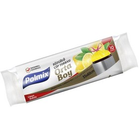 Resim 30 Rulo Orta Boy Limon Kokulu Büzgülü Çöp Torbası 55 X 60 Cm - P1 
