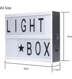 Resim MCM Group A5 LED Işıklı Yazı Panosu Lightbox ( Lisinya ) 