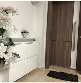 Resim Kaser 2+2 Yatay Raflı Beyaz Metal Ayakkabılık Beyaz 