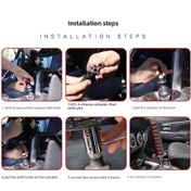 Resim Chuangyinshop Black Golden Universal Dust Cover Shift Knob Collars Adapters 200mm Jdm Katana Samurai Sword Shift Knob Shifter Car Gear Lever 