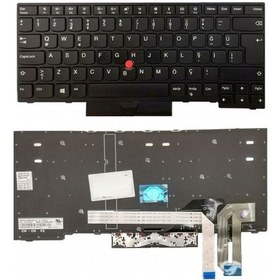 Resim Lenovo Thinkpad E490, 20n8, 20n9 Uyumlu Klavye Tuş Takımı Tuş Seti Siyah Türkçe 
