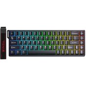 Resim Aula Win68 He Manyetik Klavye Rapid Trigger Graywood Swtich 8000hz Rgb Tkl Hot Swap Oyuncu Klavyesi Siyah 