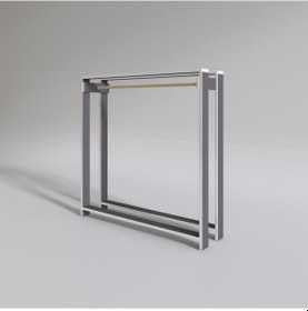 Resim Kenzlife giysi dolabı maksut 135*100*40 gri askılık ayakkabılık Gri 