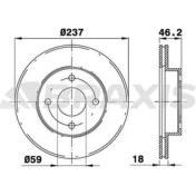Resim Braxis AE0296 Ön Fren Disk Aynası Nissan Micra Mk2 1.0l 1.5d DF4743 