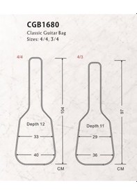 Resim Valencia Cgb1680 Klasik Gitar Softcase Gigbag 