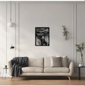 Resim Dekoratif Metal Sanatı Çığlık The Scream Metal Duvar Tablosu Sanat 