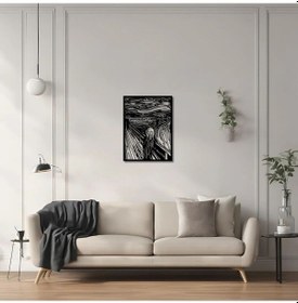 Resim Dekoratif Metal Sanatı Çığlık The Scream Metal Duvar Tablosu Sanat 