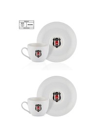 Resim Neva N3426 Lisanslı Beşiktaş Arma 2'li Çay Fincan Takımı 