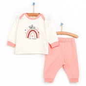 Resim ebebek Hello Baby %100 Pamuk Kız Bebek Pijama Takımı 