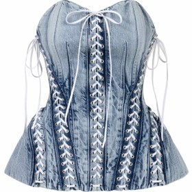 Resim Josephine Denim Corset - 36 