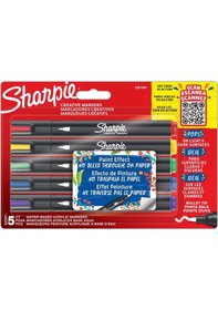 Resim Sharpie Markör Akrilik Yuvarlak Uç 5 Li Bls 2201069 Çok Renkli 
