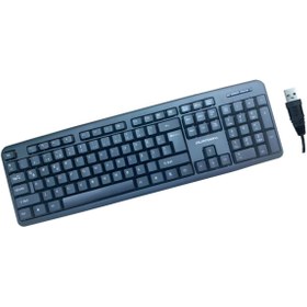 Resim Platoon Standart Ofis Kablolu Klavye Usb Uzun Ömürlü Ergonomik 