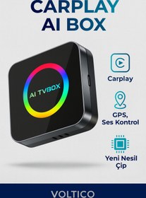Resim Voltico AI TV Box – Android 13 CarPlay & Android Auto Destekli Akıllı Araç Multimedya Cihazı 