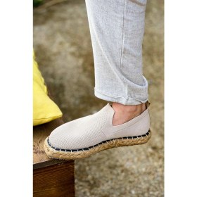 Resim Madrid Premium Triko Erkek Espadril Bej 