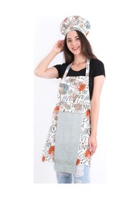 Resim Tulipa 5li Set Şapkalı Mutfak Önlüğü Seti Mutfak Önlüğü Şapka Eldiven Tutacak Turkuaz 