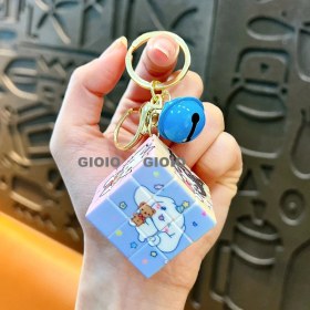 Resim Silver1 Yeni Sevimli Çizgi Film Işıklı Işık Kulomi Büyük Kulak Köpek Hediye Kutusu Anahtarlık Araba Okul Çantası Dıy Kolye Hediye (Yurt Dışından) 