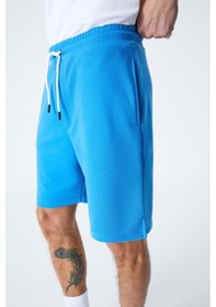 Resim Grimelange UNCERTAIN Erkek Comfort Fit Saks Mavi Şort & Bermuda 