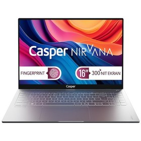 Resim Casper Nirvana S100.1362-BU00A-G-F i7-13620H 16 GB 250 GB SSD 16" W11H Dizüstü Bilgisayar 