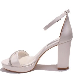 Resim Dagoster DZA07-337152BB Sedef Tek Bant Platform Topuklu Kadın Ayakkabı 