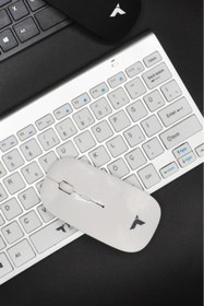 Resim Torima Klavye Mouse Seti Akıllı Kablosuz TMK-05 Beyaz 