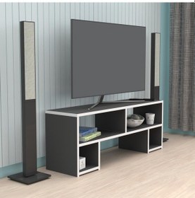 Resim Kenzlife televizyon sehpası abudabi gri 040*120*30 tv ünitesi 