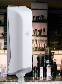 Resim KG-GOLDPAPER Vialli Og1 Beyaz İçten Çekmeli Kağıt Havlu Dispenseri Aparatı 