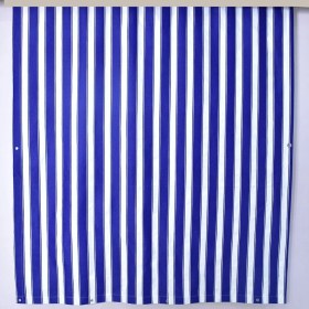 Resim Ceylan Home Balkon Perdesi Kuş Gözü Ölçü Seçenekli Mavi Beyaz Çizgili Mavi 