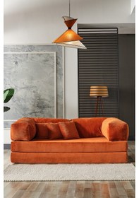 Resim Legom Stil Aktivite Koltuğu Yatak Olabilen Çok Amaçlı Kanepe Kiremit Kiremit 