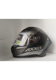 Resim Kask Axxıs Draken - Full Face Siyah - Kırmızı - Beyaz 