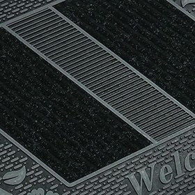 Resim Welcome Yazılı Toz Tutma Özellikli Kauçuk Kapı Önü Paspası 