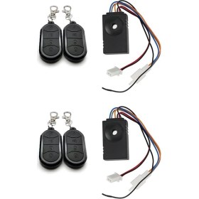 Resim Guiwuu 2x Ebike Alarm Sistemi Çift Uzaktan Kumanda 36V 48V 60V 72V Alarm Aksesuarları Evrensel Elektrikli Bisiklet Değiştirme (Yurt Dışından) 