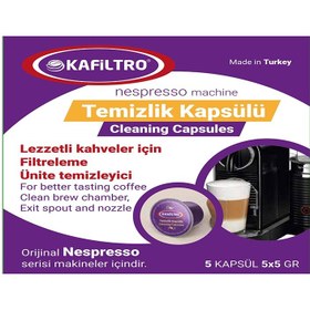 Resim Kafiltro Nespresso Uyumlu Kapsül Kahve Makinesi Temizleme Deterjanı, 5 gr, 5 Adet 