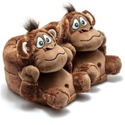 Resim Twıgy Tw Monkey Unısex Kahve Hayvanlı Panduf 36/43 Kahve Rengi 