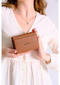 Resim Kadin Cuzdan Kartlik Fermuarli Cuzdan Kahve Taba Camel Vizon-92 Just Polo 1002-store 