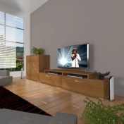 Resim Decoraktiv Ekoflex On Slm Tv Ünitesi Tv Sehpası - Naturel Ceviz 