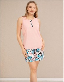 Resim Baha Perfect Club Kadın İp Askılı Şortlu Pijama Takımı 4368 - 1 Adet Pembe 