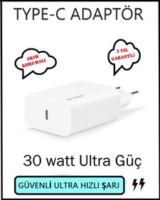 Resim Ttec Iphone 30 Watt Apple Type C Yeni Nesil Pd Hızlı Adaptör Başlık 