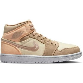 Resim Nike Air Jordan 1 Mid Se Kadın Basketbol Ayakkabısı Dv0427-102 Çok Renkli 
