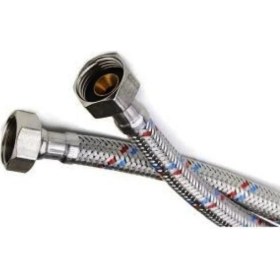 Resim Light Wood Klozet Bağlantı Çelik Flex Hortumu 30 cm (2 Adet) 