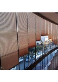 Resim Vizon 09-04 Plise Perde - Katlanır Cam Balkon Perdesi Vizon 