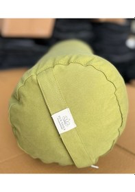Resim Zafu Silindir Uzun Yoga Meditasyon Minderi Bolster Mor Renk Haki 